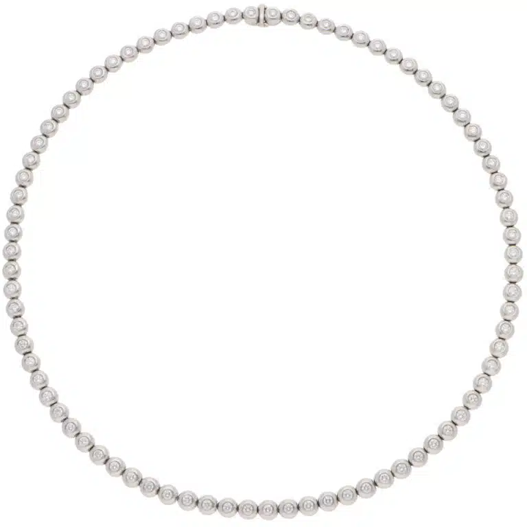 Vintage Tiffany & Co. Diamond Line Necklace in Platinum