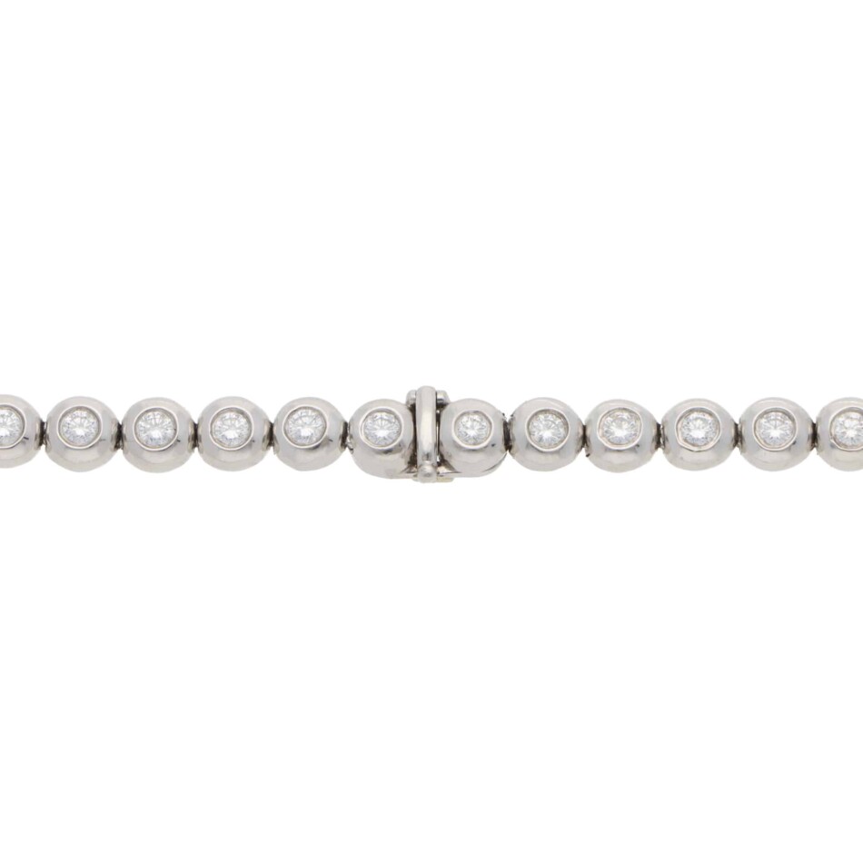 Vintage Tiffany & Co. Diamond Line Necklace in Platinum