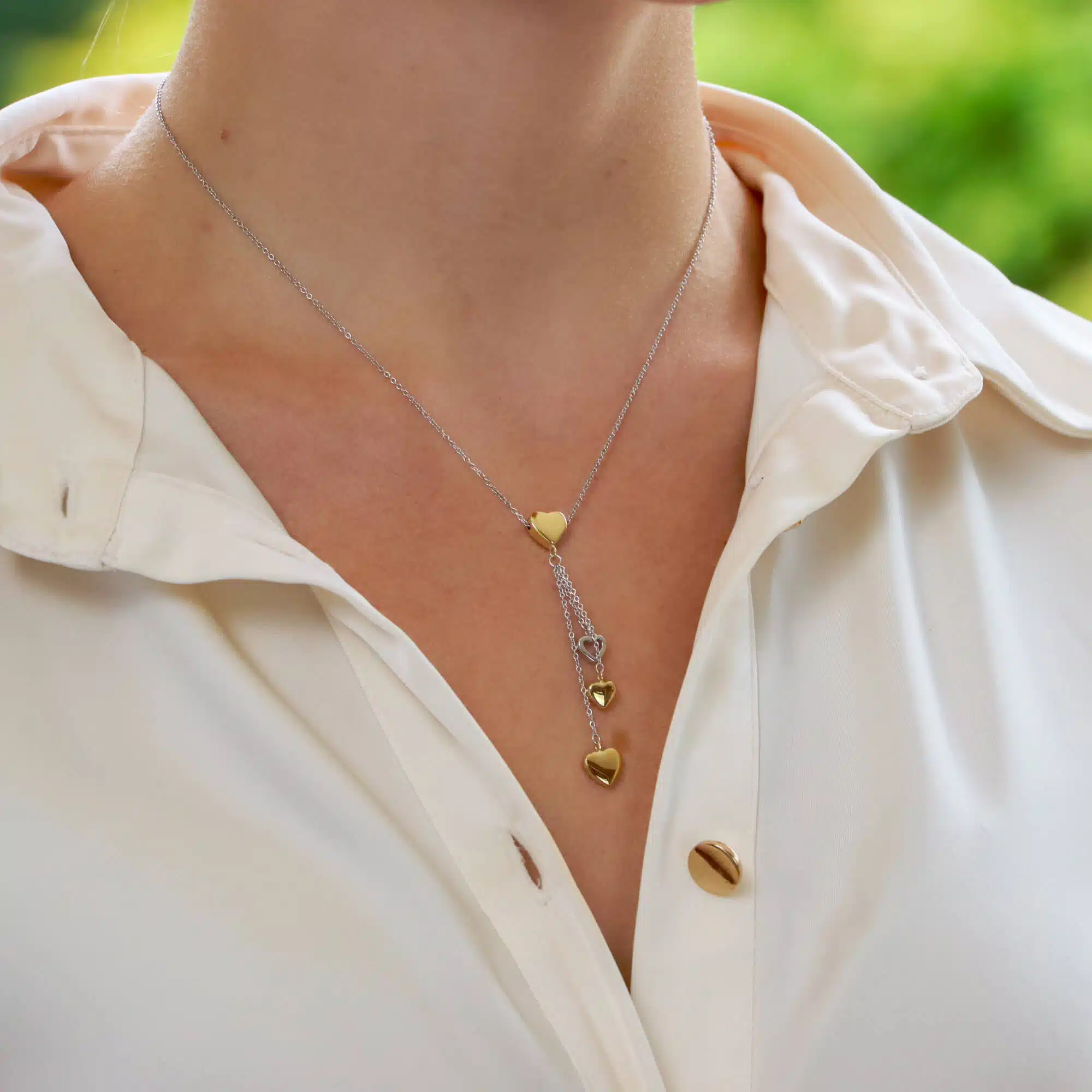 Vintage Tiffany & Co. Heart Drop Necklace