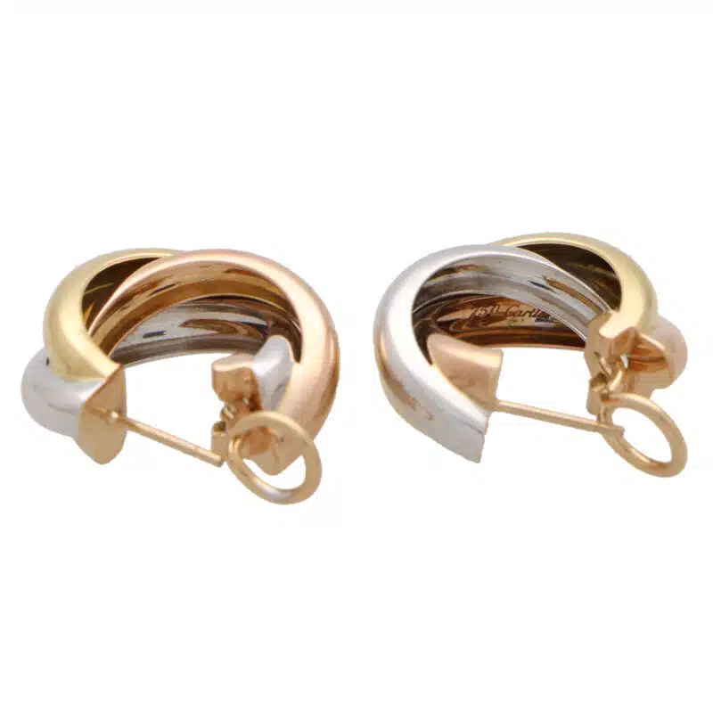 Vintage Cartier Trinity Hoop Earrings