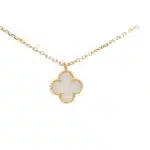 Vintage Van Cleef & Arpels Mother of Pearl Alhambra Pendant