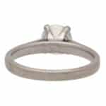 Certified Old European Cut Diamond Solitaire Engagement Ring