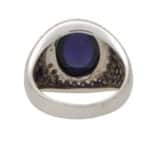 Vintage Antonini Iolite and Diamond Bombe Ring