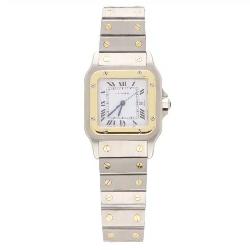 Vintage 29mm Cartier Santos Galbée Steel and Gold Watch