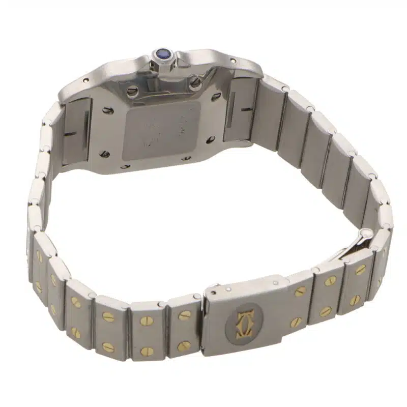 Vintage 29mm Cartier Santos Galbée Steel and Gold Watch