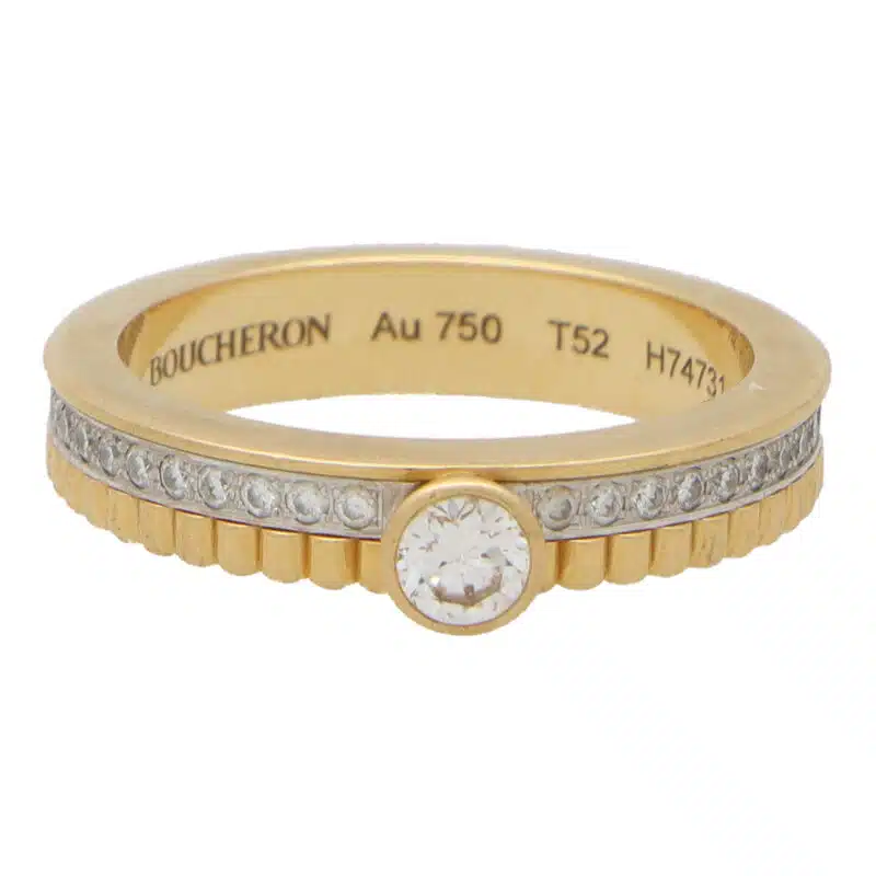 Vintage Boucheron 'Quatre Radiant' Diamond Solitaire Ring