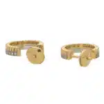 Vintage Boucheron 'Quatre Radiant' Diamond Hoop Earrings
