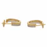 Vintage Boucheron 'Quatre Radiant' Diamond Hoop Earrings