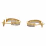 Vintage Boucheron 'Quatre Radiant' Diamond Hoop Earrings