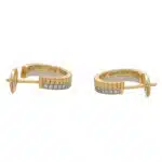 Vintage Boucheron 'Quatre Radiant' Diamond Hoop Earrings