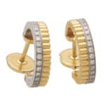 Vintage Boucheron 'Quatre Radiant' Diamond Hoop Earrings