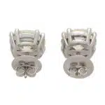 Solitaire 11.66 Carat Diamond Stud Earrings in Platinum