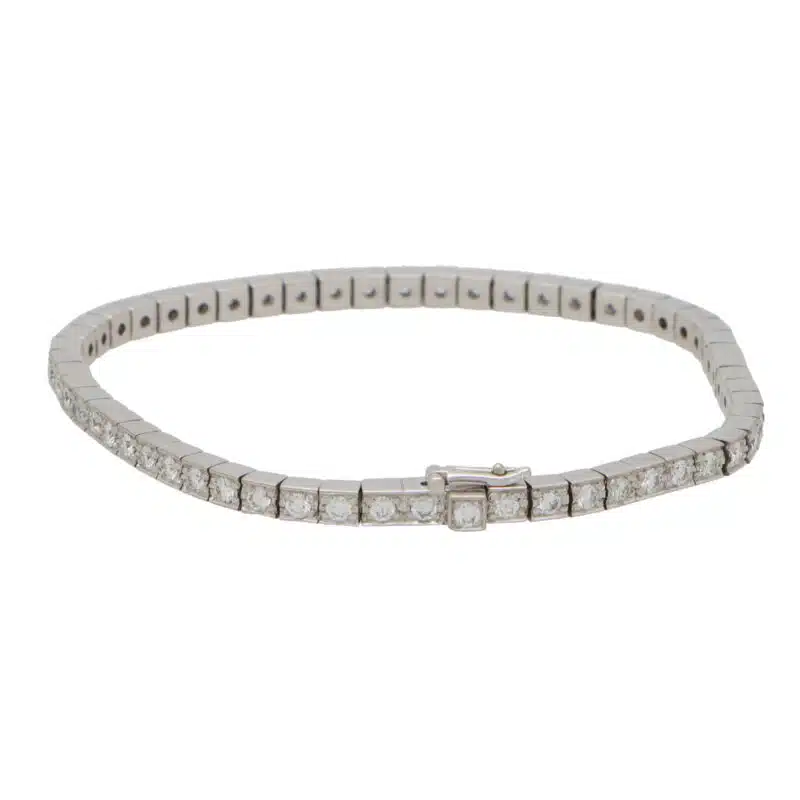 Vintage Cartier Lanières Diamond Line Bracelet