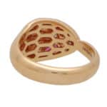 Vintage Bulgari Serpenti Diamond and Rubellite Snake Ring