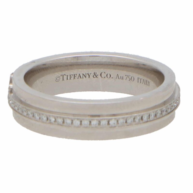 Vintage Tiffany & Co. 'Tiffany T' Narrow Diamond Band Ring