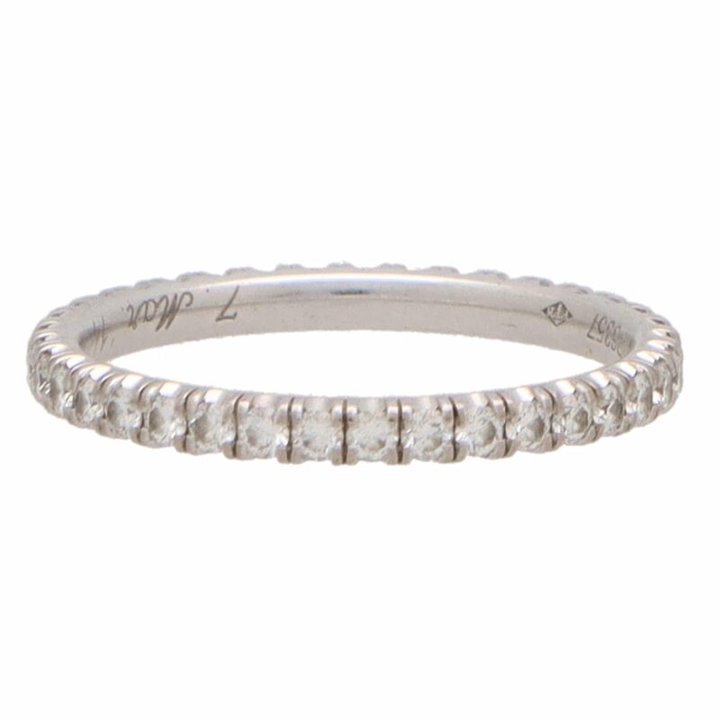 Vintage Cartier Full Diamond Eternity Band Ring