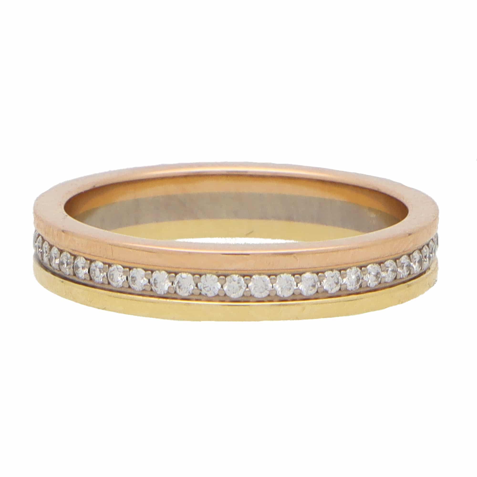 Vintage Cartier Diamond Trinity Full Eternity Band Ring at Susannah ...