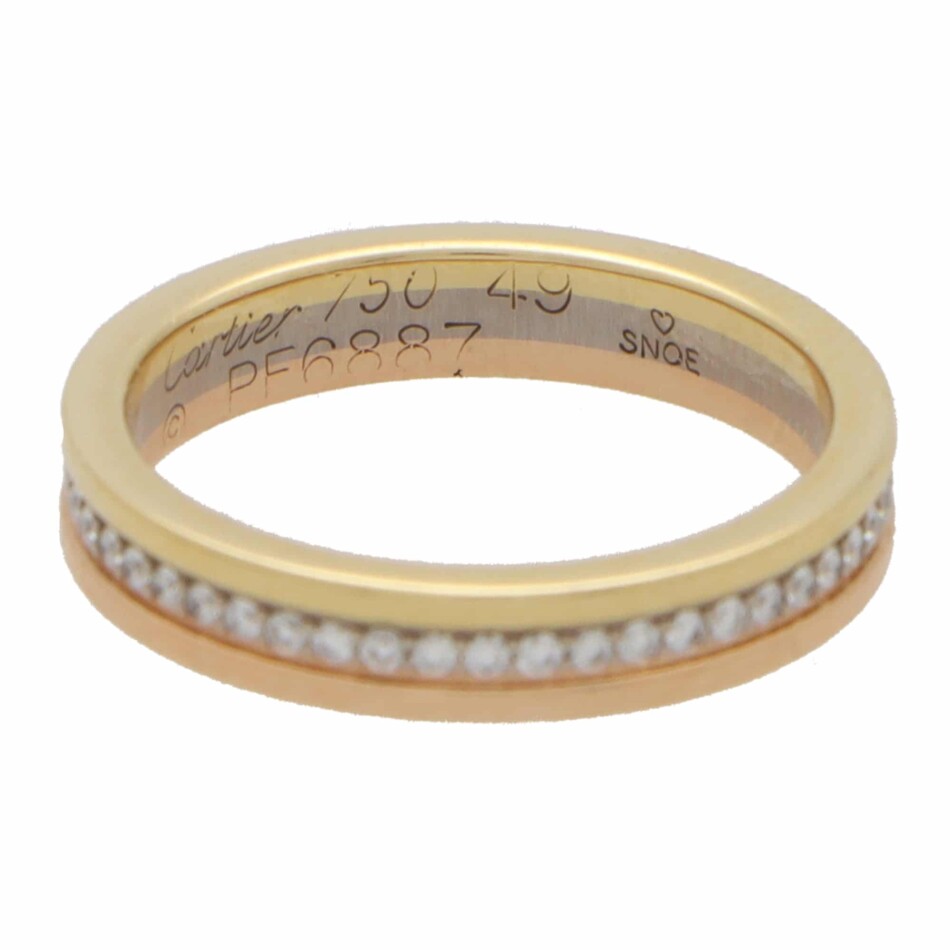 Vintage Cartier Full Diamond Eternity Band Ring