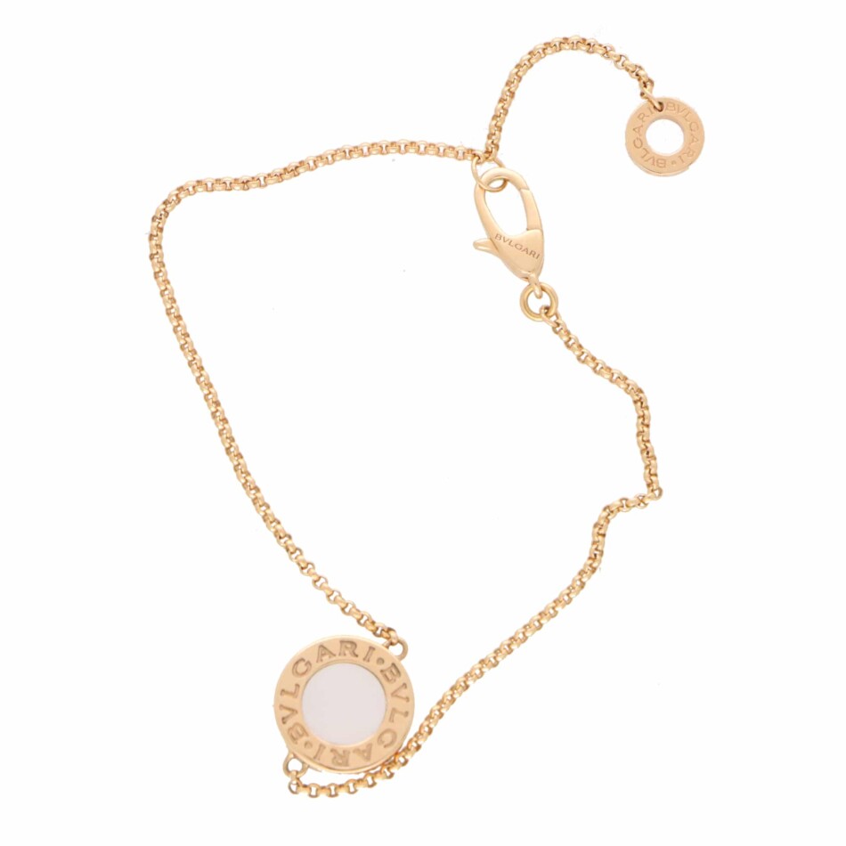 Vintage Bvlgari Mother of Pearl Disc Bracelet