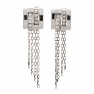 Vintage Boucheron 'Dechainee' Diamond Drop Earrings