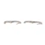 Contemporary Rub-Over Set Diamond Drop Earrings