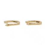 Petite Diamond Hoop Earrings