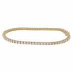 Contemporary 3.01ct Diamond Tennis Bracelet in Yellow Gold