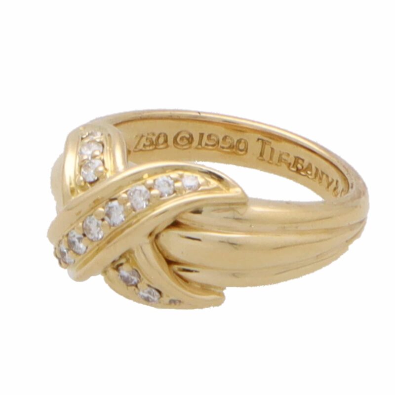 Vintage Tiffany & Co. 'X' Signature Diamond Ring