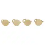 9k Yellow Gold Circular Dress Studs