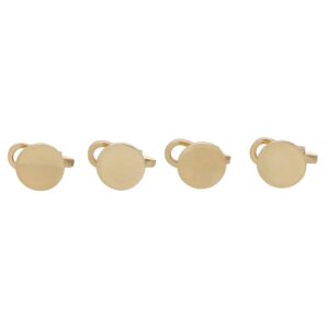 9k Yellow Gold Circular Dress Studs
