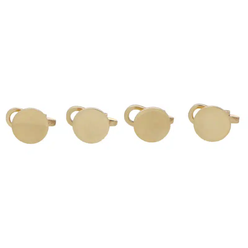 9k Yellow Gold Circular Dress Studs