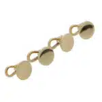 9k Yellow Gold Circular Dress Studs