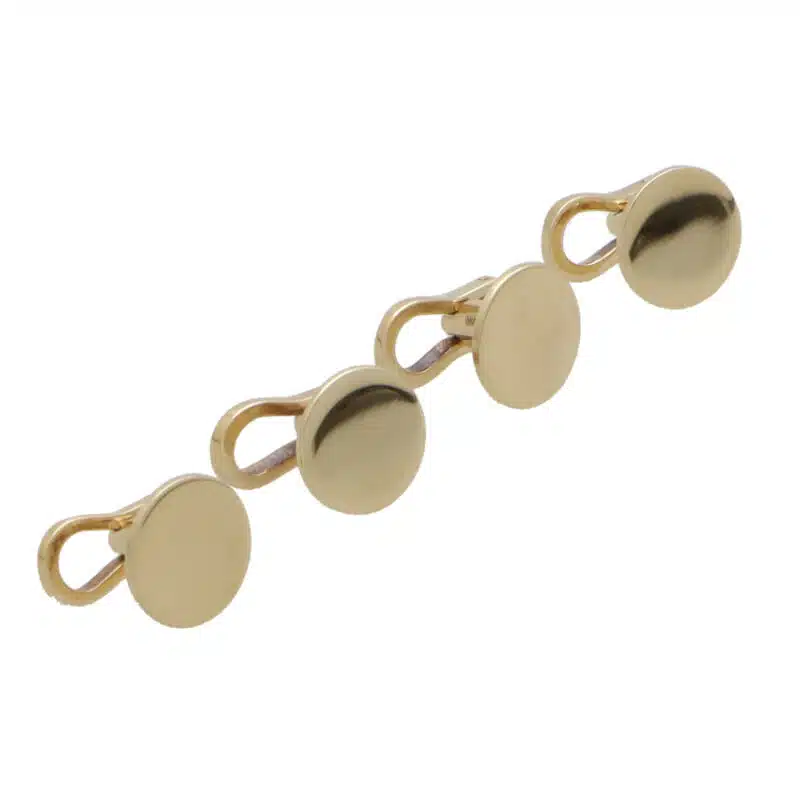 9k Yellow Gold Circular Dress Studs