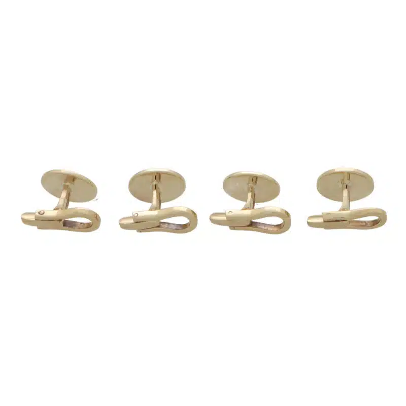 9k Yellow Gold Circular Dress Studs