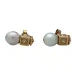 Retro Tahitian Pearl Earrings