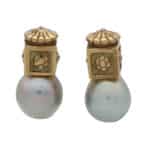 Retro Tahitian Pearl Earrings