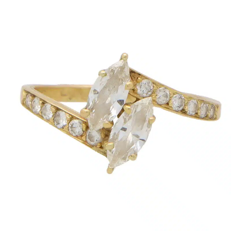 Vintage Cartier Toi-Et-Moi Marquise Diamond Ring