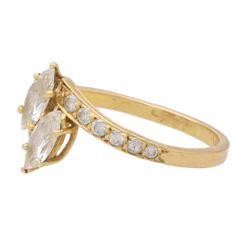 Vintage Cartier Toi-Et-Moi Marquise Diamond Ring