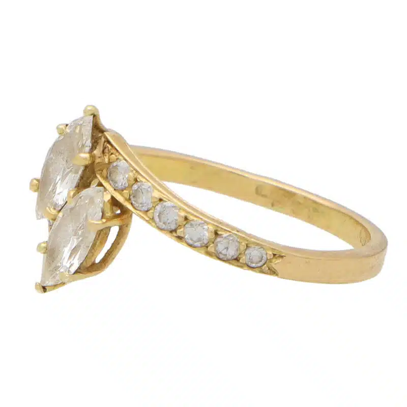 Vintage Cartier Toi-Et-Moi Marquise Diamond Ring