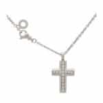 Vintage Bulgari Diamond Latin Cross Necklace