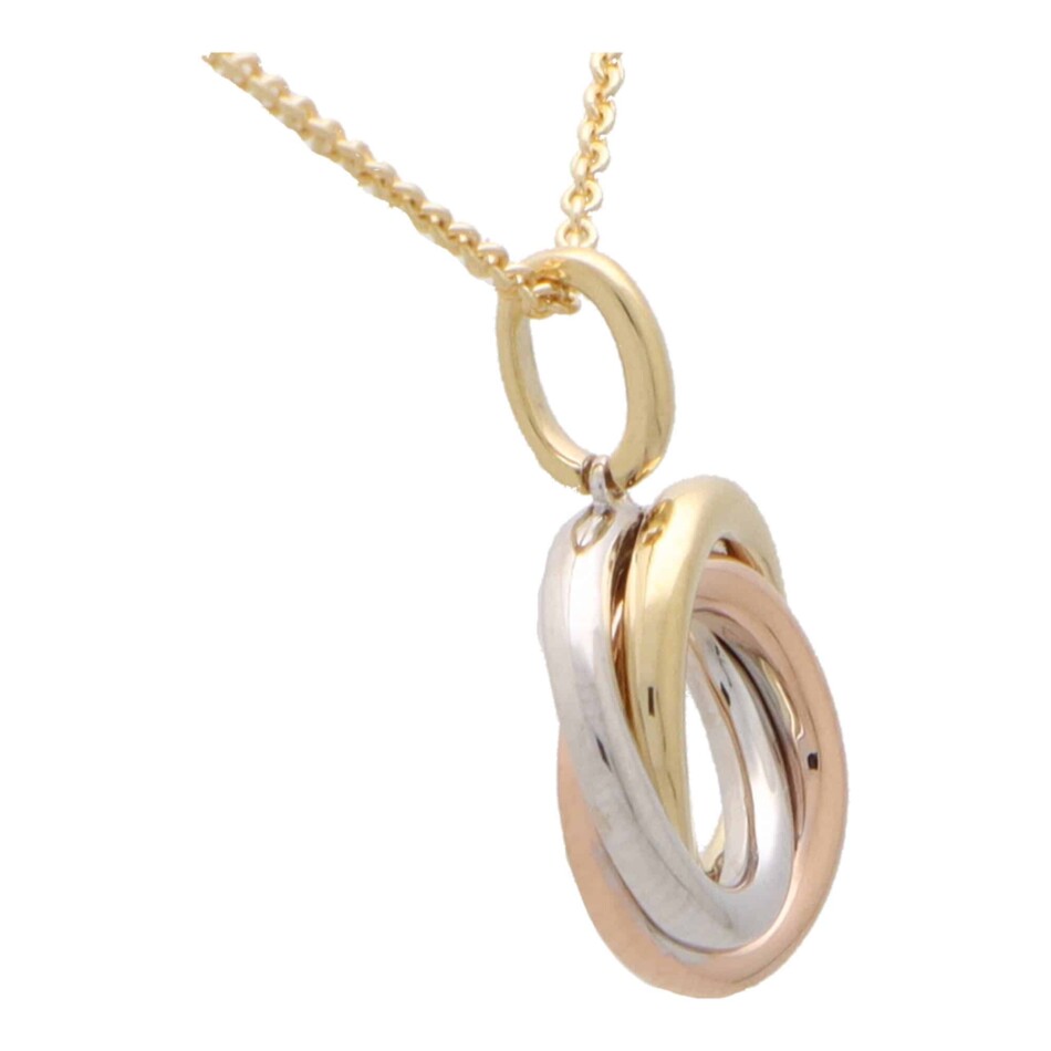 Contemporary Trinity Pendant Necklace