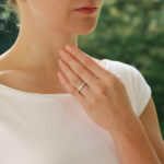 Contemporary Princess Cut Half Eternity Ring in Platinum