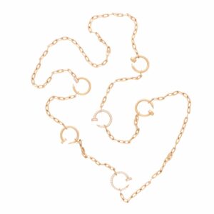 Vintage Cartier Diamond Juste Un Clou Necklace in Rose Gold