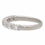 Diamond Bar Set Half Eternity Ring in Platinum