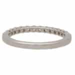Contemporary Round Brilliant Cut Half Eternity Ring in Platinum