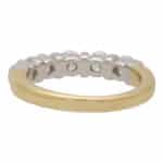 Contemporary Bar Set Diamond Half Eternity Ring