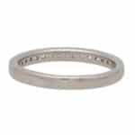 Contemporary Diamond Half Eternity Ring in White Gold