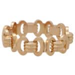 Retro 1940's Vintage Chunky Bracelet in Rose Gold