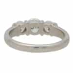 Bar Set Diamond Three Stone Ring