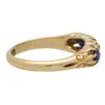Vintage Georgian Sapphire and Old Cut Diamond Ring